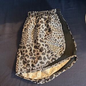 Leopard Print Nike Athletic Shorts